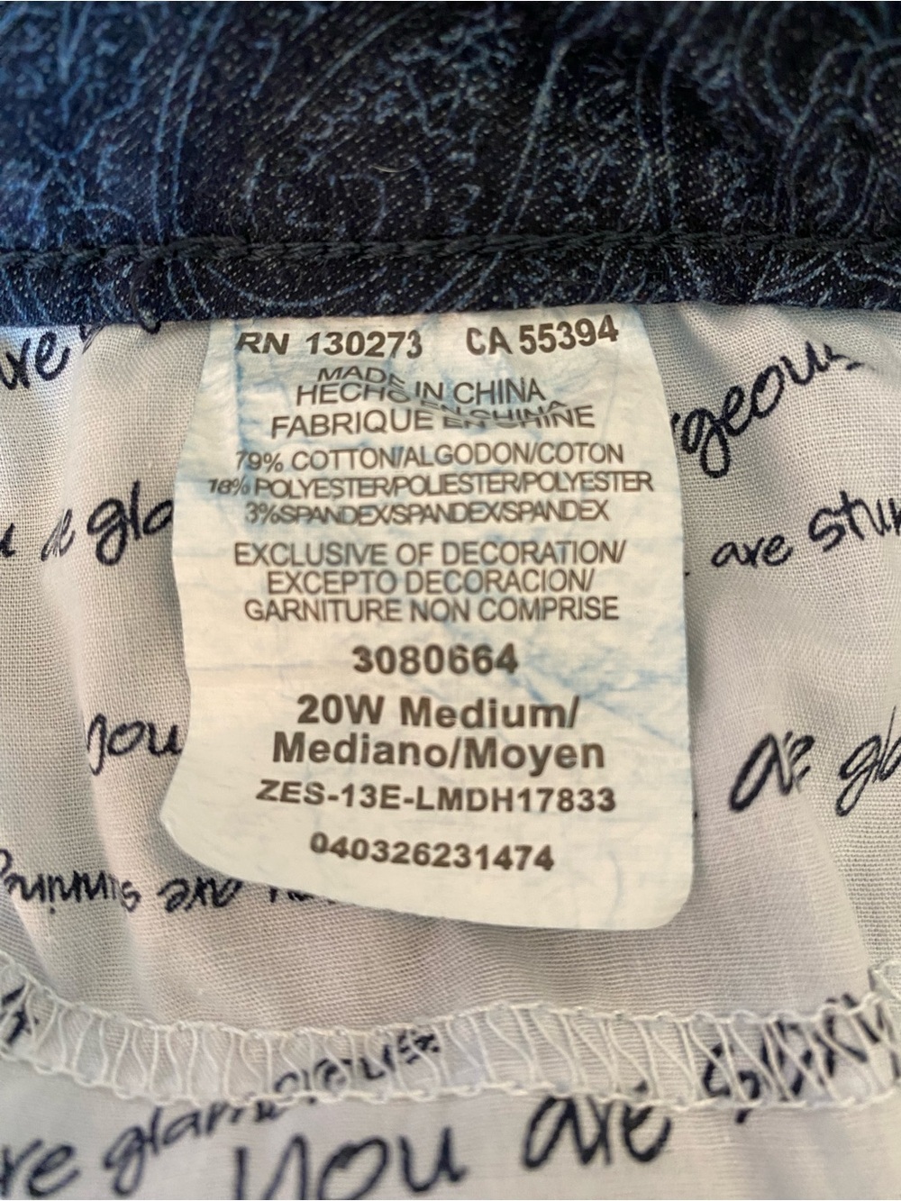 Lee Classic Fit Jeans Sz 20 - Picture 7 of 7